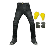Vaqueros de moto casuales para hombre